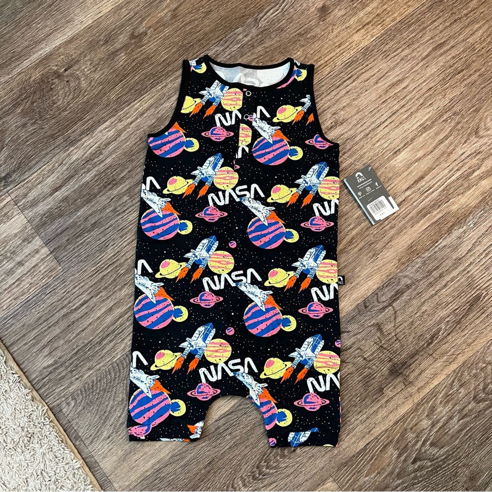 Rags NASA Romper size 5/6Y NWT
